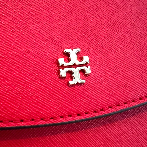 Tory Burch Red Emerson Envelope Adjustable Chain Shoulder Bag - Picture 7 of 13